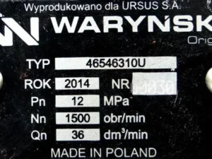 Pompa hydrauliczna podnośnika wzmocniona 36 l/min C-360 ORYGINAŁ URSUS
