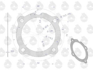 Uszczelka pompy wtryskowej krążelit 0.8mm C-330 ( sprzedawane po 10 ) ORYGINAŁ URSUS