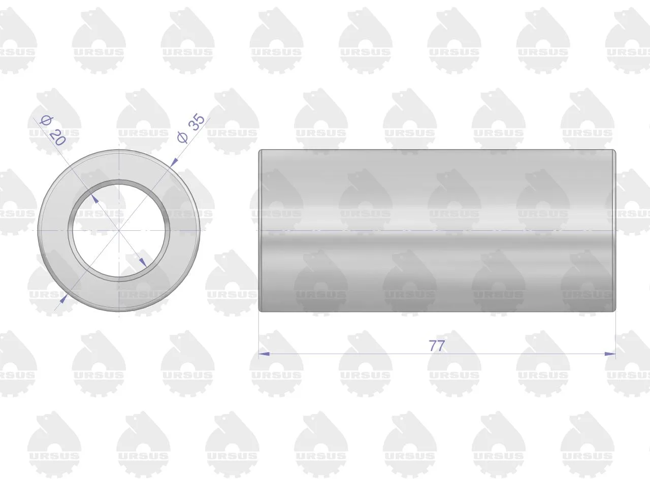Zestaw naprawczy silnika 55110018 950116 C-360 (komplet) ORYGINAŁ URSUS - obrazek 4