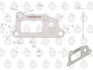 Uszczelka układu smarowania krążelit 0.8mm C-360 ( sprzedawane po 10 ) ORYGINAŁ URSUS