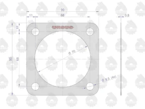 Uszczelka pokrywy skrzyni krążelit 0.8mm C-385 ( sprzedawane po 10 ) ORYGINAŁ URSUS