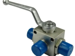 Zawór kulowy hydrauliczny 3-drożny M22x1.5 z otworami montażowymi
