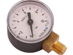 Manometr suchy M40 0-10 bar gwint G1/8" dolne przyłącze obudowa plastikowa POLMO
