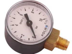 Manometr suchy M40 0-10 bar gwint M10x1 dolne przyłącze obudowa plastikowa POLMO