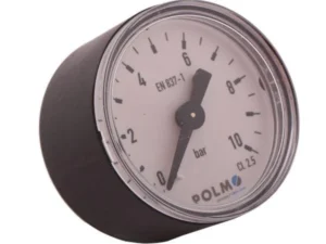 Manometr suchy M40 0-10 bar gwint M10x1 tylne przyłącze obudowa plastikowa POLMO
