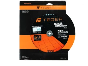 Tarcza diamentowa do cięcia na mokro pełna 230x22.23 mm TEGER