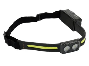 Latarka czołówka, paskowa SOFT LED COB z aktywacją gestem i podwójnym spotem 500lm 2000mAh USB, Teger
