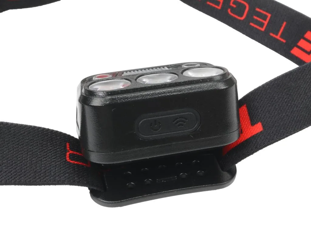 Latarka czołówka LED COB, 200 lm uruchamiana gestem akumulator 650 mAh ładowana USB-C, Teger - obrazek 5
