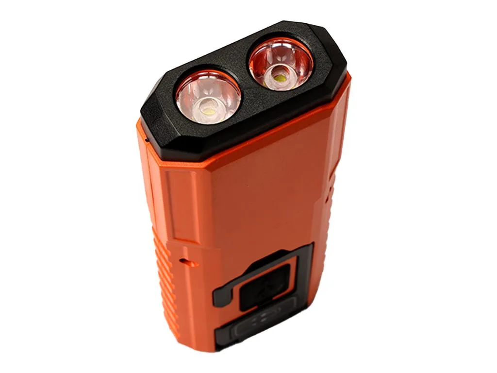 Latarka uniwersalna LED COB,ładowana USB z funkcją warsztatową, cyfrowym wyświetlaczem naładowania i powerbank 2400 mAh XPS 300 lm Teger - obrazek 5
