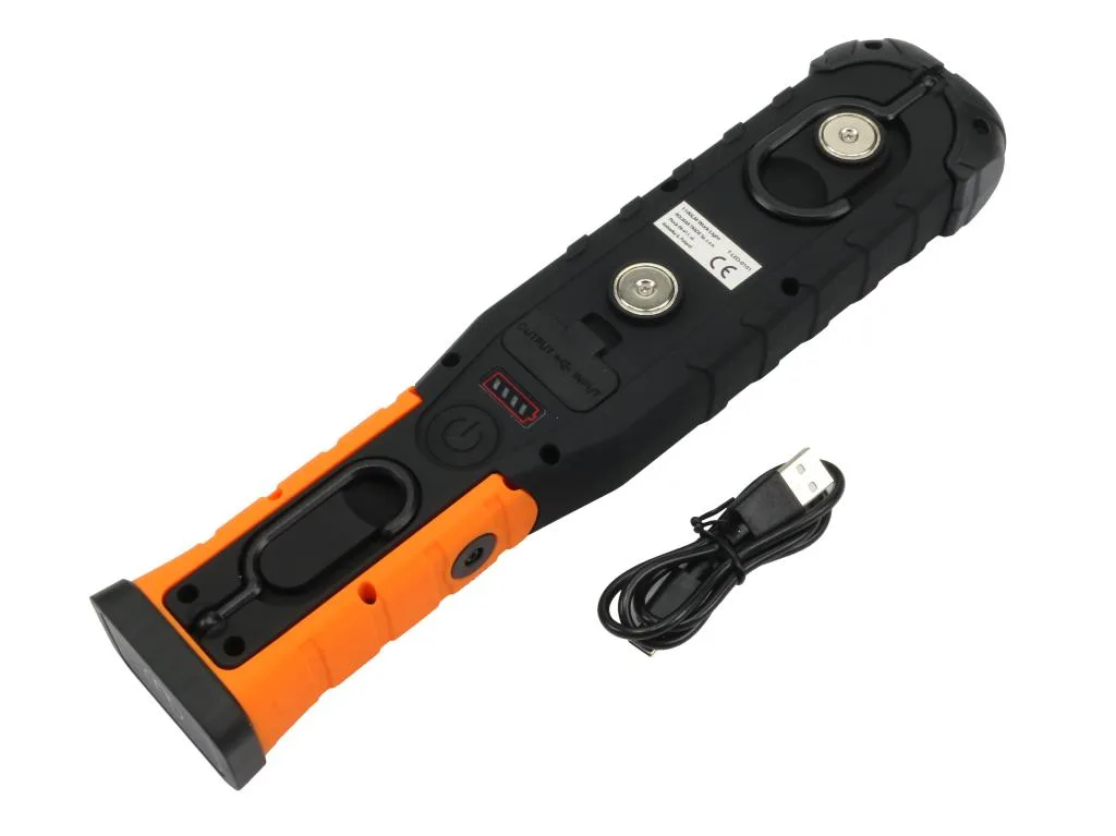 Lampa warsztatowa, latarka LED COB XPG wzmocniona obudowa 1100lm 5000 mAh, z powerbankiem, Teger - obrazek 2