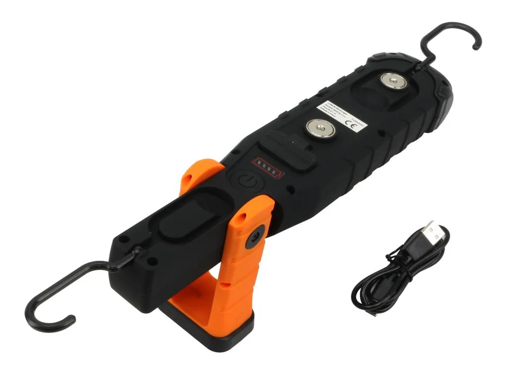 Lampa warsztatowa, latarka LED COB XPG wzmocniona obudowa 1100lm 5000 mAh, z powerbankiem, Teger - obrazek 3