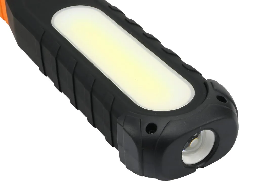 Lampa warsztatowa, latarka LED COB XPG wzmocniona obudowa 1100lm 5000 mAh, z powerbankiem, Teger - obrazek 5