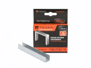 Zestaw zszywek tapicerskich PROFESSIONAL (typ J/53) 10/11,3/0,7mm / 1000 szt / TEGER