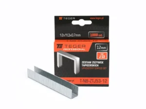 Zestaw zszywek tapicerskich PROFESSIONAL (typ J/53) 12/11,3/0,7mm / 1000 szt / TEGER