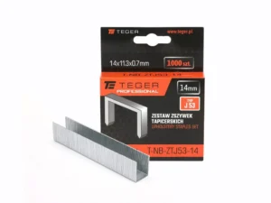 Zestaw zszywek tapicerskich PROFESSIONAL (typ J/53) 14/11,3/0,7mm / 1000 szt / TEGER