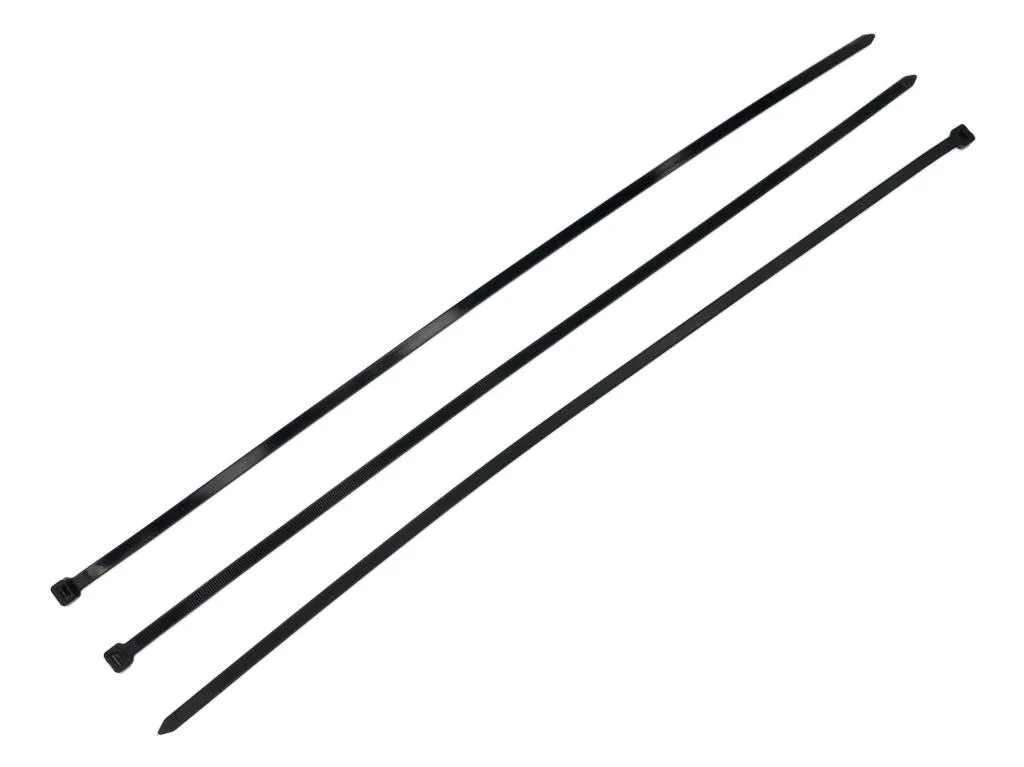 Opaski kablowe, opaska kablowa, opaski zaciskowe, tyrytytki, trytytki, 12.0 x 900mm 100 szt w worku czarne odporne na UV, Teger