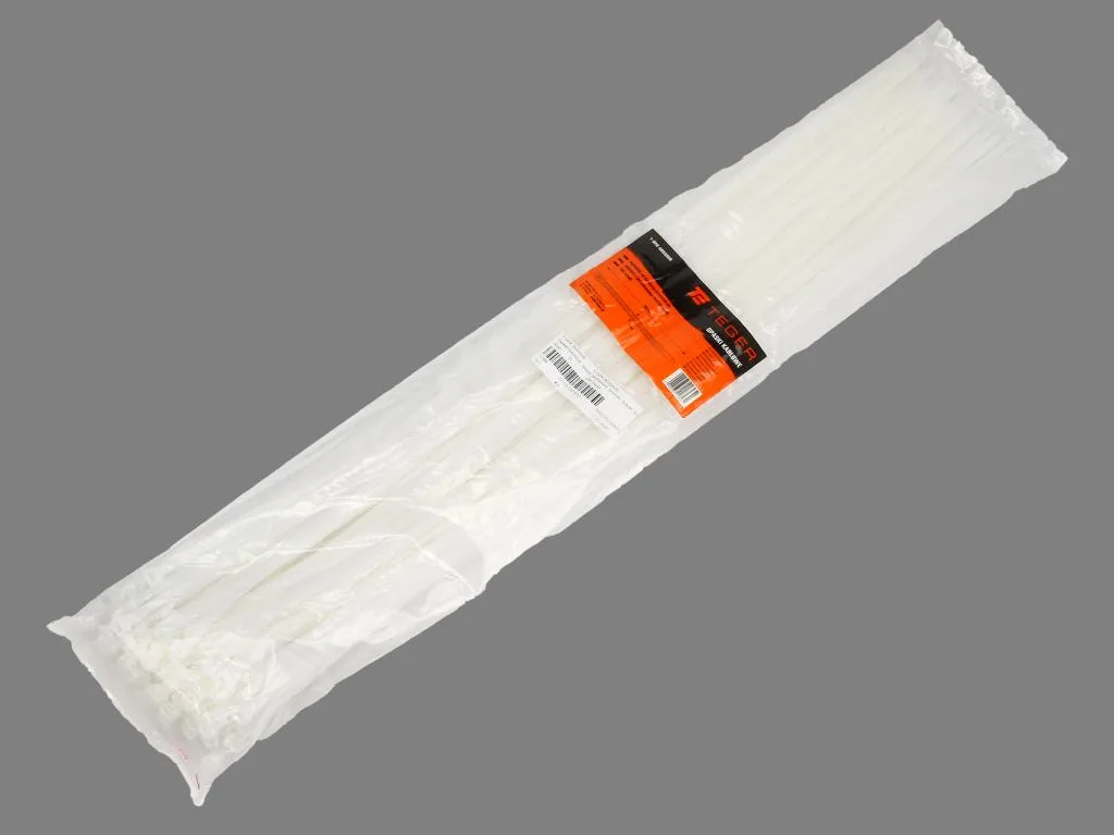 Opaski kablowe, opaska kablowa, opaski zaciskowe, tyrytytki, trytytki, 9.0 x 900mm 100 szt w worku transparentne odporne na UV, Teger - obrazek 2