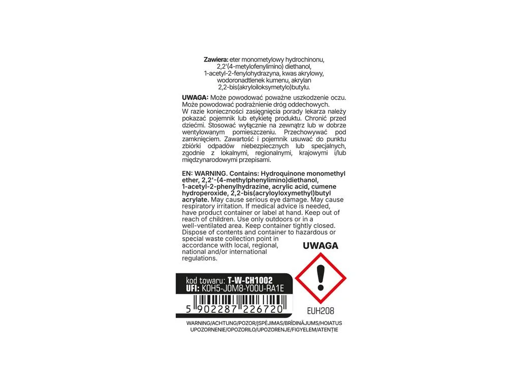 Klej do gwintów MEDIUM - niebieski 50g / TEGER - obrazek 3