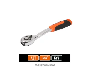 Grzechotka 3/8" 72T, CR-V, Teger