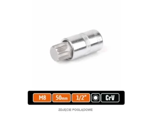 Klucz nasadowy 1/2" z bitem SPLINE M8x55 mm, S2/CR-V, Teger