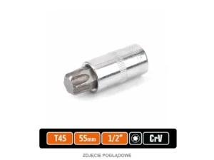 Klucz nasadowy 1/2" z bitem TORX T45x55 mm, S2/CR-V, Teger