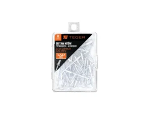 Zestaw nitów zrywalnych. aluminiowych (3.2x12mm) / 50 szt. / TEGER