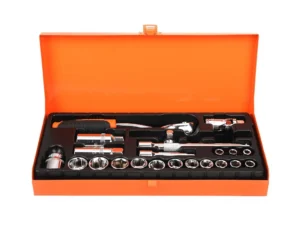 Zestaw kluczy nasadowych 3/8" (22 el), CR-V, Teger