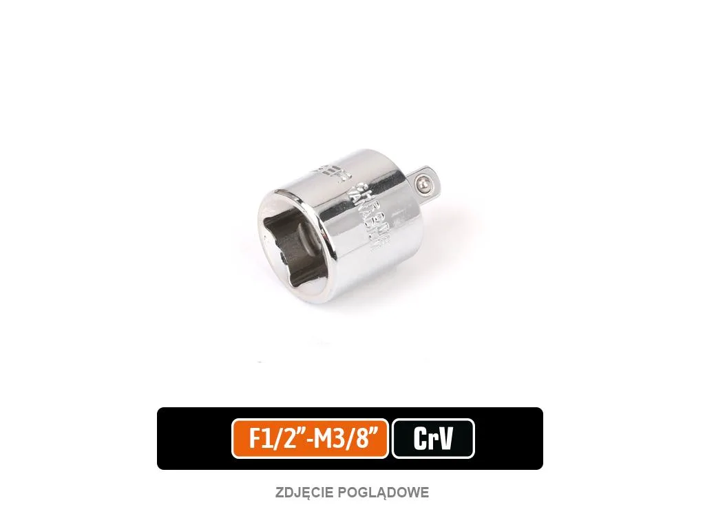 Redukcja F 1/2"-M 3/8", CR-V, Teger