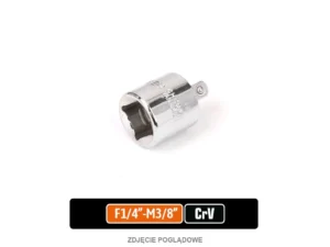 Redukcja F 1/4"-M 3/8", CR-V, Teger