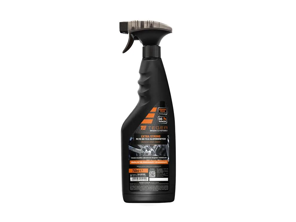 Płyn do mycia felg aluminiowych EXTRA STRONG (krwawa felga), 750ml - atomizer, Teger