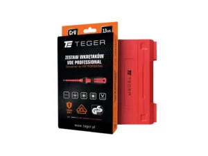 Zestaw wkrętaków VDE PROFESSIONAL 13 szt / Certyfikat GS/VDE / TEGER