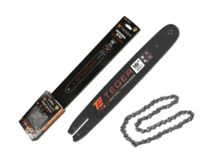 Zestaw tnący, 16" (40 cm) prowadnica + łańcuch, 3/8", 1,3 mm, 55 og., 9z, moc. G, Teger