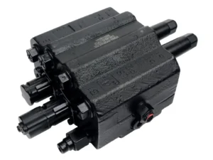 Rozdzielacz hydrauliczny do ładowaczy czołowych (LS - Load Sensing) 2-sekcyjny (1 x sekcja pływająca) max przepływ 90L - sterowany na linkę i joystick VOIMA
