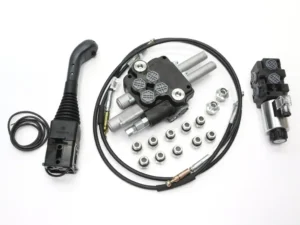 Zestaw (1 sekcja pływająca) do Ładowacz TUR -Rozdzielacz 80L 2-sekcyjny + Elektrozawór + Joystick z przyciskiem + Elementy złączne + Linki na kulkę 1500mm VOIMA