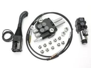 Zestaw do Ładowacz TUR -Rozdzielacz 80L 2-sekcyjny + Elektrozawór + Joystick z przyciskiem + Elementy złączne + Linki na kulkę 1500mm VOIMA