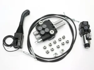 Zestaw do Ładowacz TUR -Rozdzielacz 80L 2-sekcyjny + Elektrozawór + Joystick z przyciskiem + Elementy złączne + Linki na kulkę 2000mm VOIMA