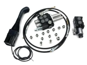 Zestaw do Ładowacz TUR -Rozdzielacz 40L 2-sekcyjny + Elektrozawór + Joystick z przyciskiem + Elementy złączne + Linki na kulkę 1500mm VOIMA