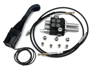 Zestaw do Ładowacz TUR -Rozdzielacz 40L 2-sekcyjny + Joystick z przyciskiem + Elementy złączne + Linki na kulkę 1500mm VOIMA