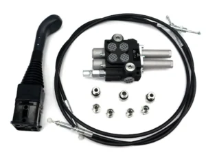 Zestaw do Ładowacz TUR -Rozdzielacz 40L 2-sekcyjny + Joystick bez przycisku + Elementy złączne + Linki na kulkę 2000mm VOIMA