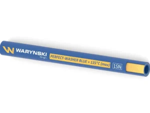Wąż hydrauliczny do urządzeń myjących PERFECT-WASHER BLUE 135 stopni 1SN DN08 1-oplotowy 215 Bar Waryński (sprzedawany po 50m)