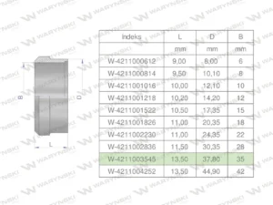 Pierścień zacinający hydrauliczny (DPR35L) 35L Waryński ( sprzedawane po 2 )