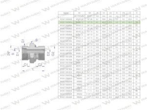 Przyłączka hydrauliczna BB (XGE) M12x1.5 06L x 1/4" BSP ED Waryński ( sprzedawane po 5 )