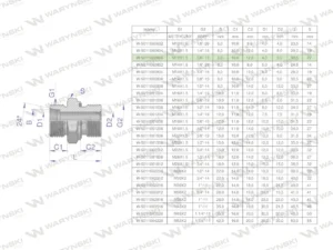 Przyłączka hydrauliczna BB (XGE) M12x1.5 06L x 3/8" BSP ED Waryński ( sprzedawane po 5 )