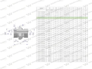 Przyłączka hydrauliczna BB (XGE) M14x1.5 08L x 1/8" BSP ED Waryński ( sprzedawane po 5 )