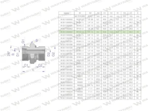 Przyłączka hydrauliczna BB (XGE) M14x1.5 08L x 1/4" BSP ED Waryński ( sprzedawane po 5 )