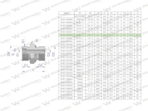 Przyłączka hydrauliczna BB (XGE) M14x1.5 08L x 3/8" BSP ED Waryński ( sprzedawane po 5 )