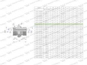 Przyłączka hydrauliczna BB (XGE) M16x1.5 10L x 1/4" BSP ED Waryński ( sprzedawane po 5 )