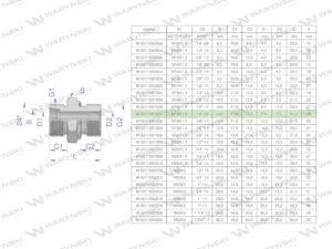 Przyłączka hydrauliczna BB (XGE) M18x1.5 12L x 1/4" BSP ED Waryński ( sprzedawane po 10 )