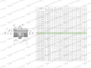 Przyłączka hydrauliczna BB (XGE) M18x1.5 12L x 3/8" BSP ED Waryński ( sprzedawane po 10 )