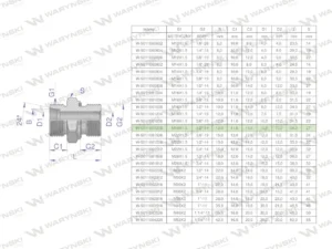 Przyłączka hydrauliczna BB (XGE) M18x1.5 12L x 1/2" BSP ED Waryński ( sprzedawane po 10 )